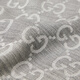 GUCCI (GUCCI) Nouveau écharpe mince double face à double face imprimée 165904 3G646 1400 Black
