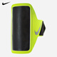 Nike (NIKE) LEAN running arm strap mobile phone bag sports leisure running fitness outdoor storage colorful arm sleeve fluorescent green NRN65719OS one size