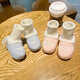 
SKONWAT soft sole boy and girl baby autumn and winter 6 months 0-1 year old autumn and winter baby shoes, socks, cotton shoes, non-slip and fleece 2 blue size M