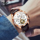 
Patek Philippe Switzerland certified famous watch top ten watches for men fully automatic mechanical watch men's watch luminous waterproof men's watch Oupinke-3291-brown leather rose white free engraving