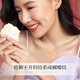 Chinese gold fugitive princess gold necklace women's pure gold bow pendant birthday gift for girlfriend birthday wife fugitive princess pure gold pendant + K gold chain/Jingsuda
