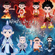 RRLFCS Nezha 2: The Devil Child's Magnetic Power Livre calme Book Children's Stickers Toys 3 à 6 ans et plus, Gifts magnétiques Nezha 2 Stickers de changement de visage A + B Set 16