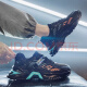 Huilirui 2025 zapatos para hombres de verano Nuevos zapatos de malla transpirable de moda para hombres y versátiles deportes que mejoran la altura y el papá casual F6622 negro [actualización] 41