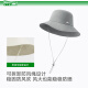 蕉下（beneunder）轻薄便携收纳渔夫帽防晒帽遮阳帽女登山帽太阳帽子男GP739黑