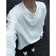 Футболка с длинными рукавами Digada Cleanfit Henry Neck для мужской весны и осенью лета Новая толстовка Вафель Американская базовая футболка футболка CQS-1381 Серый плюш стиль 2xl