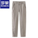 Lomon linen pants men's 2025 summer new loose versatile trousers, thin linen breathable straight casual pants, khaki [high quality] 33