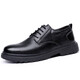 Snguny High-End Light Luxury Brand Casual Lederschuhe Herren 2042 Herbst Neue Freizeitschuhe Herren Trendy Business Formal Schuhe Herrenschuhe Schwarz 9913 38