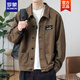 
Romon (ROMON) jacket men's spring and autumn 2025 lapel autumn clothes men's work jacket early autumn jacket top new product [upgrade version] K12806 gray XL [recommended 128-140Jin [Jin equals 0.5 kg]]