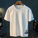 
Qianji (QIANJI) letter printing trendy brand heavy short-sleeved T-shirt for men 2025 summer thin loose casual half-sleeved T-shirt for men white [JSW9921] L suitable for 109-123Jin [Jin equals 0.5 kg] wear