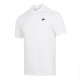 Nike (NIKE) T-shirt men's 2025 spring and summer men's short-sleeved lapel POLO shirt breathable casual tennis white pure cotton short-sleeved men FN3895-100/big/white 2XL