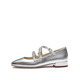Same as 2025 Alice Mary Jane French single shoes EUE04CQ5 Starlight Silver 37