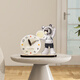 Fat Donglai's same art clock ornaments, fashionable light luxury clock and desk clock, modern simple desk clock, living room table type, astronaut desk clock size 23*21CM clock face