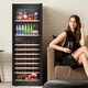 Vinocave wine cabinet constant temperature wine cabinet compressor refrigerator moisturizing home living room fresh wine refrigeration office storage display cabinet beverage box ice bar ultra-thin multi-functional model - JC-266BD - 243L wine cabinet
