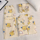 Xuan Mulin Creme Yellow Pudding Hund Pyjamas für Frauen im Frühling und Herbst neue Kurzarmhose Strickjacke Internet Promi Home Clothing Drei-teilige Set 14107# Animal Round X M empfohlen 80-100jin [Jin gleich 0,5 kg]