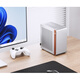 JONSBO N10 silver ITX mini desktop chassis (3.3mm aluminum alloy shell/North American black walnut/ITX version/4.5L volume/1U FLEX power supply)