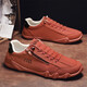 Changxiang Huili Red Canvas Schuhe Herren 2025 Neue Seite Reißverschluss Flachschuhe Frühlingssport und Freizeitschuhe für Männer rot 42