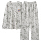 Yalu Pyjamas Men's Spring and Automne Pure Cotton 2025 Nouveaux vêtements pour la maison pour hommes Ensemble de coton complet Summer grande taille pour l'usure en dehors de NSALM-QZ9928 [Vente à chaud] L (recommandé 120-140jin [Jin est égal à 0,5 kg]))