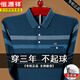 Hengyuanxiang Frühlings- und Herbst-Dünn-T-Shirt Pure Cotton Long Sleeve T-Shirt Herren Spring- und Herbst-Basis-Hemd mittleren Alters und älteren Vaters Revers Real Pocket Top 9902 Grün M 165 [Gewicht 100-125jin [Jin gleich 0,5 kg]]