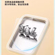 RASW German Fried Yogurt Machine Home Small Plug-in Fried Ice Machine Stainless Steel Diy Homemade Ice Cream Machine Children's Mini Ice Cream Frozen Large Ice Mechanical Ice Tray Matcha Green [Large Quick Frozen] + Food Grade Double Ice Shovel