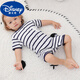 Disney baby clothes summer thin newborn baby boy pure cotton jumpsuit short-sleeved sports and casual crawling clothes trend Frog short-sleeved P677 (slightly thin) 73cm Recommended age 6-9 months