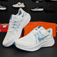 Nike (Nike) Zapatos para hombres oficiales, zapatos deportivos, Quest 5 Ligero de amortiguadores y zapatos casuales transpirables que corren DA1105-101/ Blanco, azul y rojo/ Quest 4 40