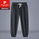 皮尔卡丹（pierre cardin）亚麻裤子男夏季薄款棉麻裤中国风大码男裤束脚哈伦裤宽松休闲长裤 卡其色 3XL