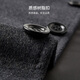 Shanshan Wool Warm Woolen Coat Men's Autumn and Winter Thickened Soft Anti-Wrinkle Wear-Resistant Business Casual Mid-Length Jacket Gray XL 180/96A