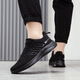 Zheduan Sports Schuhe Frühling und Sommer neue Männerschuhe Männer lässige Laufschuhe Student Atmungsfreie Kleidung-resistente weiche Sohle-Stoßdämpferung FH-Feda 9905 All Black 42