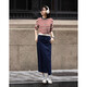 Demana pure cotton comfort zone spring Korean high street asymmetrical placket straight leg hidden meat women's mid-length denim skirt