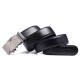 BOSTANTEN men's belt strip automatic buckle cowhide trouser belt trendy formal trouser belt birthday gift black 110-125