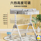 Jiexingguan Windel Tisch Babypflege Tisch Baby Windel Windel Windel Windel Tisch Berührungstisch Baby Operationstisch Streifer leer hoch und niedrig einstellbar + universelles Rad + faltbar