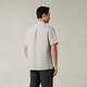 Gornia Herren kurzärmeliges Hemd 25 Jahre Frühlings- und Sommer komfortabler Geschäft Casual Shirt GBS24254423 White Grey M.