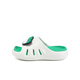 B.Duck petit canard jaune 2025 Été Nouveaux chaussures de trou pour enfants pour garçons et filles à la maison Baby Sacpers Bag Toe Blanc et vert 26 taille Longueur de pied 15,0-15,7 cm