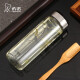 希诺（HEENOOR）单层玻璃杯男女士车载便携加厚耐热水杯简约家用大容量泡茶杯 120 提环杯盖-695ml-大容量带滤网