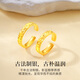 Molan S999 Pure Silver Couple Ring for Men and Women Live Gold Color Ring Birthday Anniversary Gift for Girlfriend