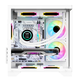 AOCCG391 sea view room case matx column-free panoramic side-transparent ITX computer main case high-value DIY desktop game e-sports 240 water-cooled white main case CG391W white + 3 ice 120 fans default positive leaf