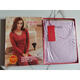 Sakura nai'er 6628 Frauen dünne Baumwolle Lycra Herbst Herbstkleidung und Herbsthosen Set warm orange neuer Stil 26611 Runde Hals XL 175X
