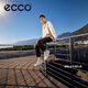 ECCO casual shoes 2025 summer new thick sole plate shoes soft sole simple contrasting color men's shoes Street sneakers 539804 White/Dove gray/Cement gray 53980452475 39