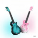 
Test brand 09061 Internet celebrity primary school carbon fiber children's musical instrument small guitar beginner Ukulele mother's first choice 23-inch cherry blossom future powder [+ piano bag + back