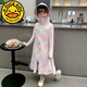 G.duck little yellow duck girls sun protection clothing summer 2025 new long sun protection clothing children's clothing summer clothing ice silk breathable skin gradient color 130