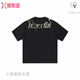 Ximuyao hart und grausamer amerikanischer Alphabet Pflanzenblume rundes Hals kurzärmeliges T-Shirt für Männer und Frauen Sommer S1049# White XL