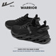 
Warrior official men's shoes summer 2025 new breathable mesh running shoes for men's light shock absorbing sneakers black 41