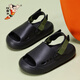 Astro Boy Children's Sandals 2025 Summer New Hole Shoes Indoor and Outdoor Bathroom Bathroom Anti-slip Boys Slippers Beach Shoes Black 24 Inner Length About 17 cm