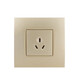 ABB switch socket panel steel frame is made of Yipiao Gold one-open two-open light three-hole 16A household package two-open single control AU10253-PG