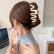SAHANE Zuoyu's new cream-colored wavy line clip dopamine irregular hair clip simple design hair shark clip dopamine wave clip random one