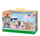 Sylvanische Familien Sylvanian Familienzimmer Set Waschmaschinen Kühlschrank Sofa Bett Badezimmer Badewanne Küche Utensil Toilettenmöbel Zubehör Spielzeug Kühlschrank Deckung 5021 Puppen inbegriffen