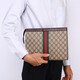 Chi yi Herren Handtasche Herren leichte Luxus Casual Envelope Bag Handheld Bag Herren Reißverschluss Handtasche Chinesisches Geburtstagsgeschenk braun