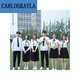 CARLOSKAYLA High School Generation Men's Dress Male 18 Years Old Summer Graduation Ceremony Suit Teen Girl Short Sleeve Boy Short Sleeve Shirt + Black Pants + Tie xl