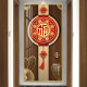 新中式玄关背景墙装饰画喜庆红色福字挂画楼梯间过道走廊壁画 TXMG12593 40*80墙面宽60cm内高雅黑35mm加