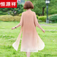 
Hengyuanxiang Fat Mom Summer Cheongsam Dress Summer Chiffon Skirt Large Size 2025 New Middle-aged Women's Summer Style Weather Temperament 6629 Khaki XL Recommended 115 Jin [Jin equals 0.5 kg]